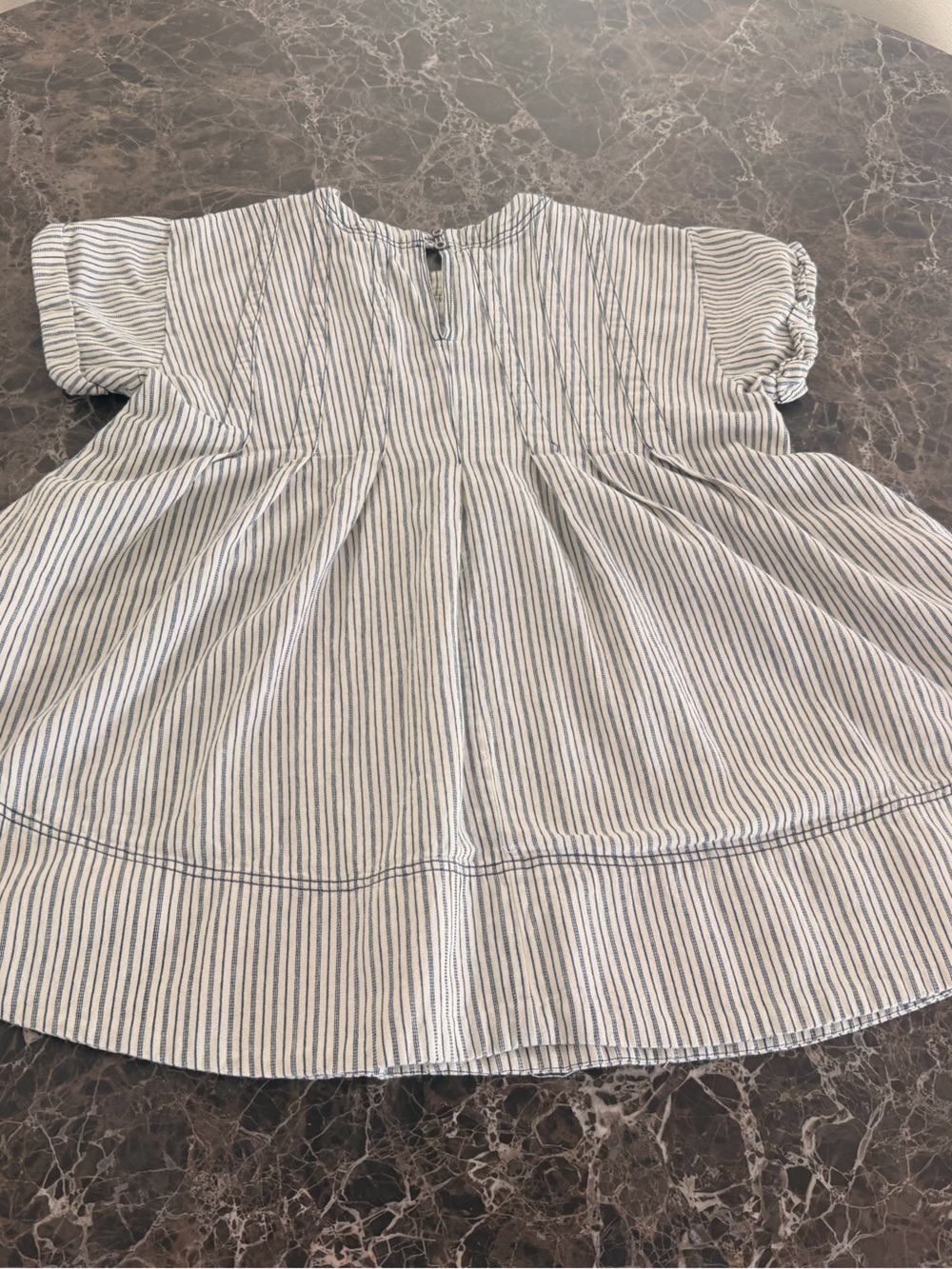 Pilcro White and Black Pinstripe Swing Tunic - Picture 5 of 6